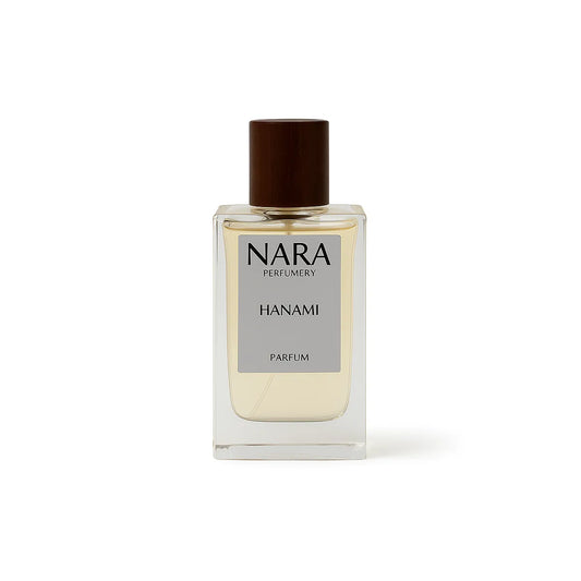 Nara Perfumes Hanami perfume bottle on a white background