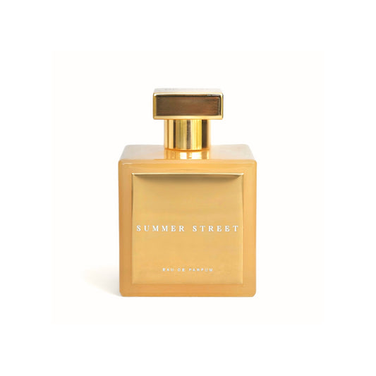 Summer Street Eau de Parfum by Brandt – Floral Amber fragrance in golden bottle | Hallburg