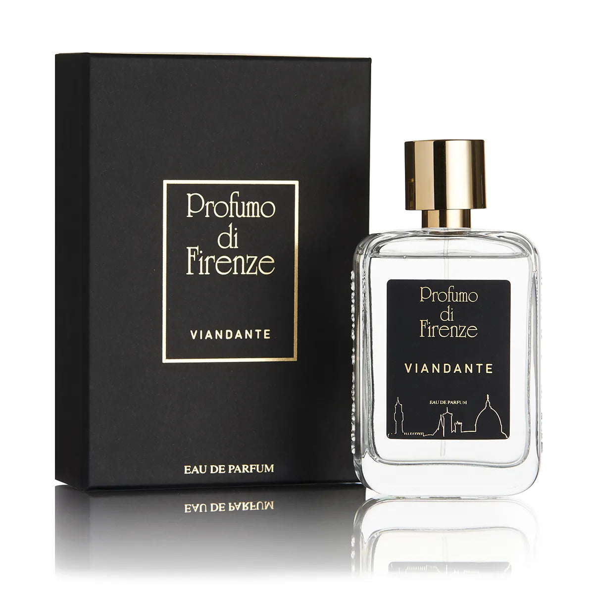 Profumo di Firenze Viandante perfume bottle and packaging on a white background