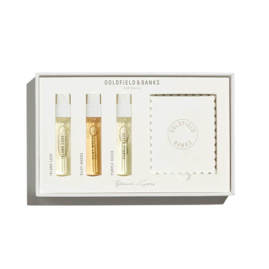 Botanical Series Luxury Sample Collection (3 X 2ml) - Goldfield & Banks |  Hallburg AE.