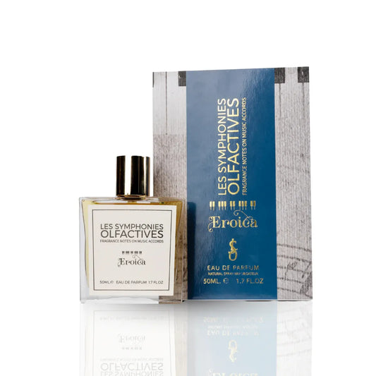 Eroica Les Symphonies Olfactives Eau de Parfum 50ML bottle with blue music-themed box and gold lettering