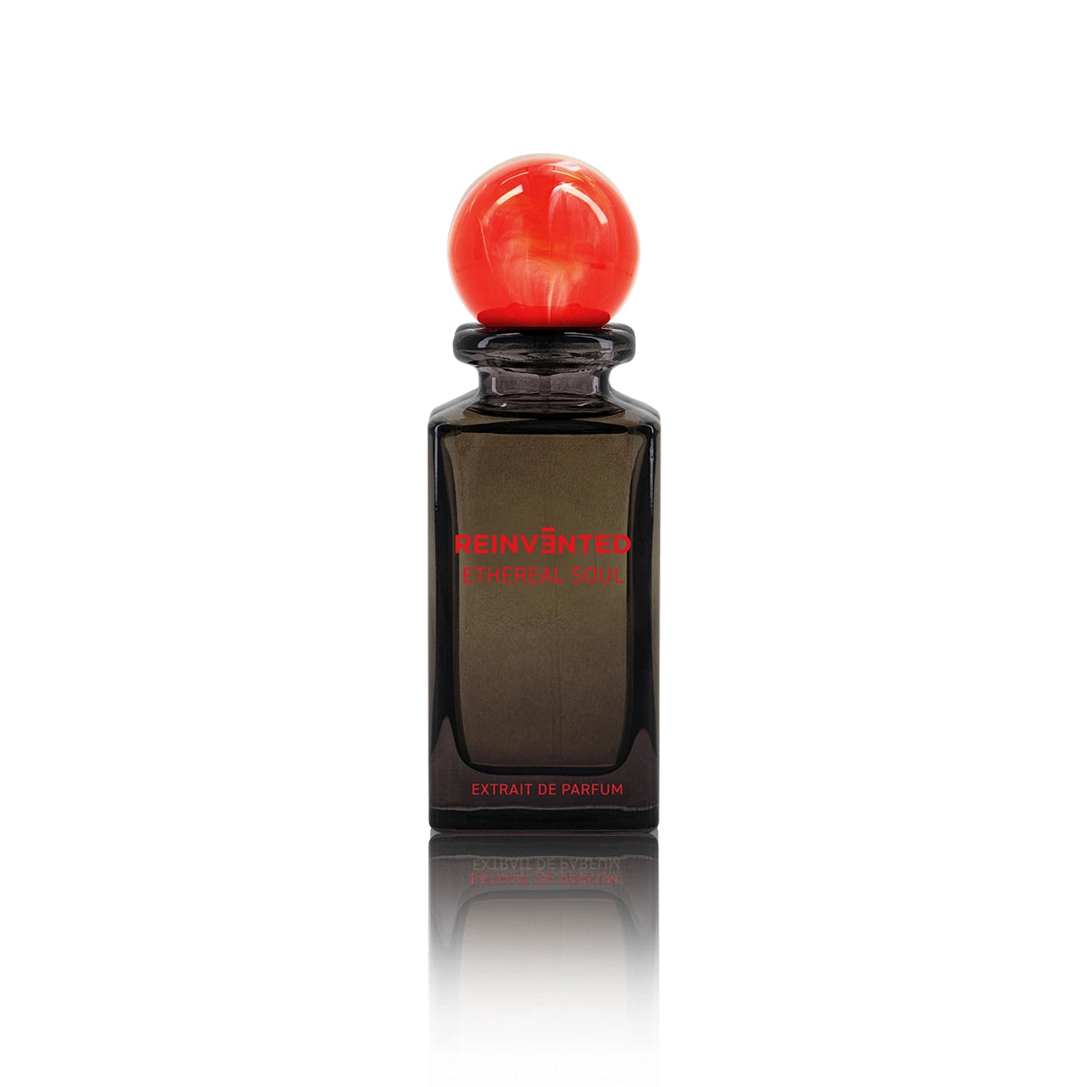 Reinvented Ethereal Soul Extrait de Parfum bottle with red marble cap luxury niche fragrance