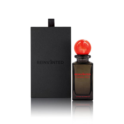Reinvented Ethereal Soul Extrait de Parfum with red marble cap and luxury black box packaging niche fragrance
