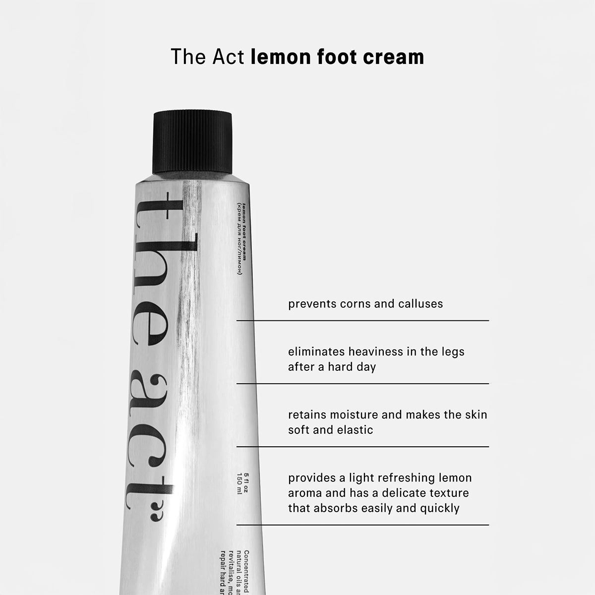 Lemon Foot Cream - The Act - Hallburg.ae