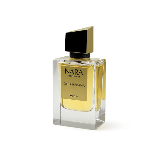 Nara Perfumery Oud Ikebana perfume bottle on a white background