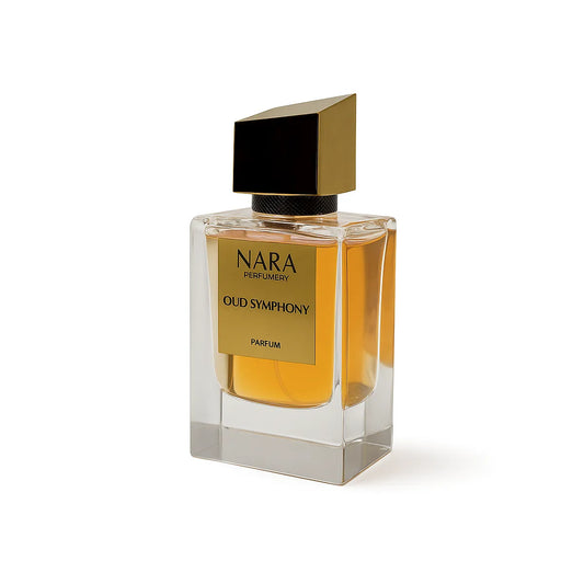 Nara Perfumery Oud Symphony perfume bottle on a white background