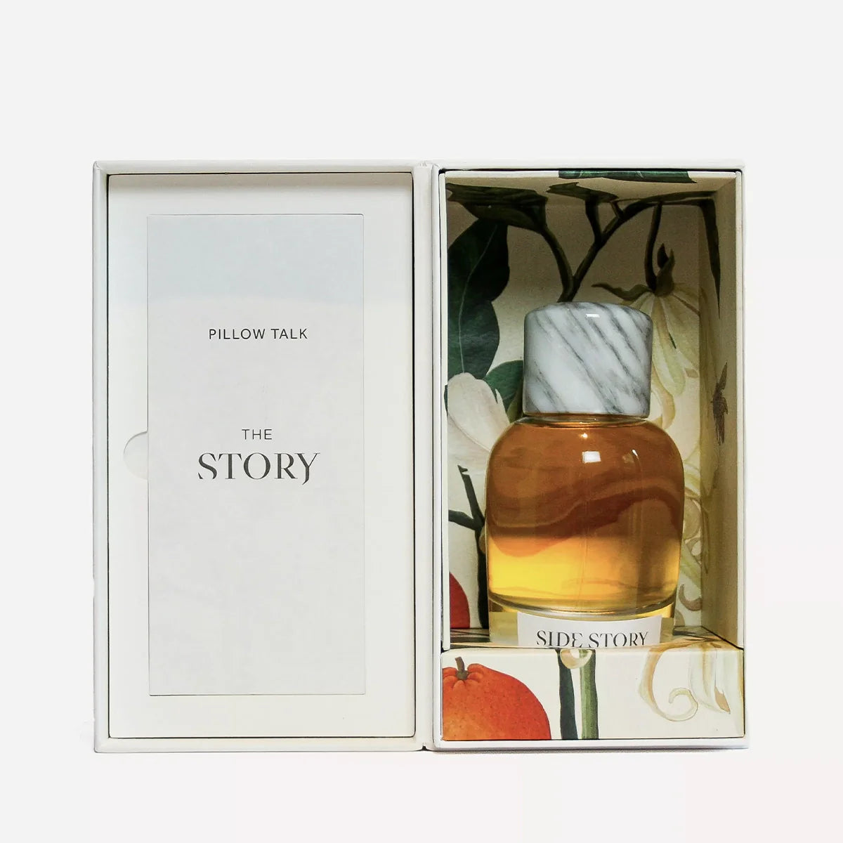 Pillow Talk by Side Story – A powdery-spicy fragrance available at Hallburg.ae.