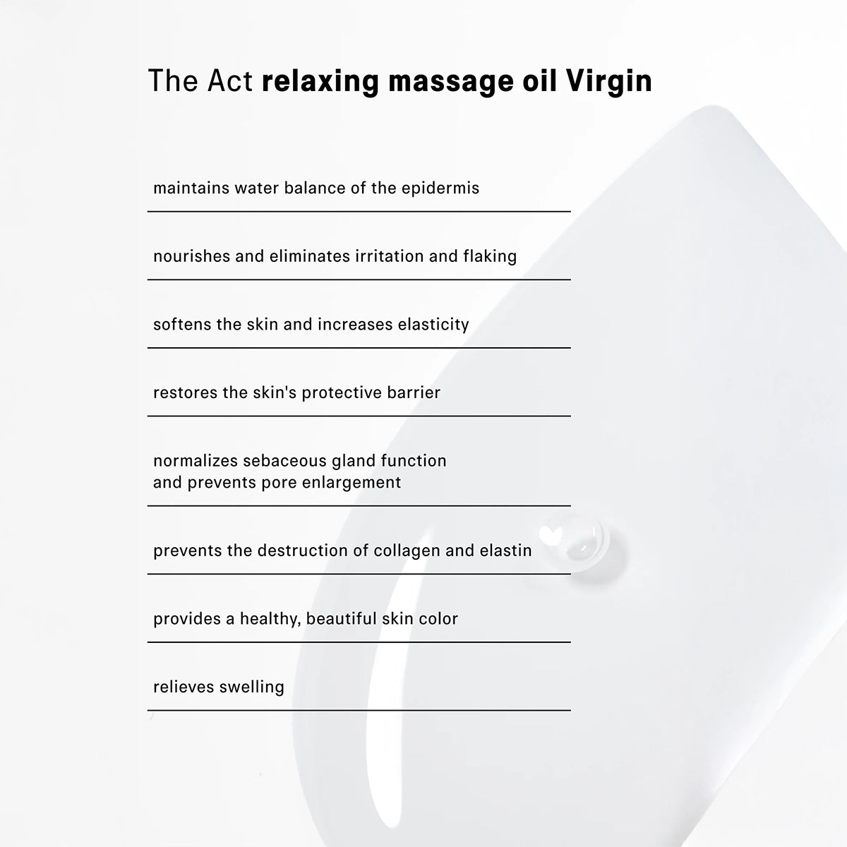 Relaxing Massage Oil - The Act - Hallburg.ae