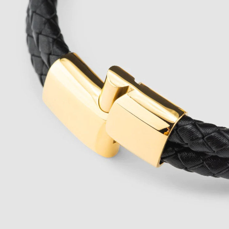 Leather bracelet “Spirit” - Gold